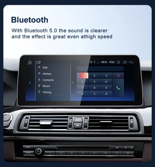2025 12,3" Android-Display für BMW 5er F10/F11 – CIC – 4GB RAM 32GB ROM – Wireless CarPlay & Android Auto (ID6/ID7/ID8 UI)